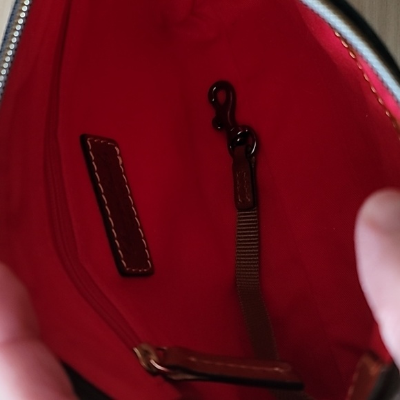 Dooney & Bourke Navy Nylon pouchette crossbody bag - Picture 12 of 16